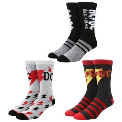 AC/DC ensemble de 3 paires de bas pour homme