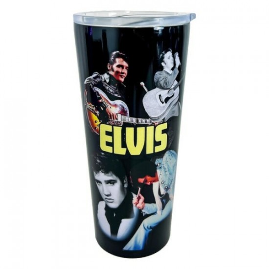 Tasse de voyage Elvis Presley de 22 oz en Inox