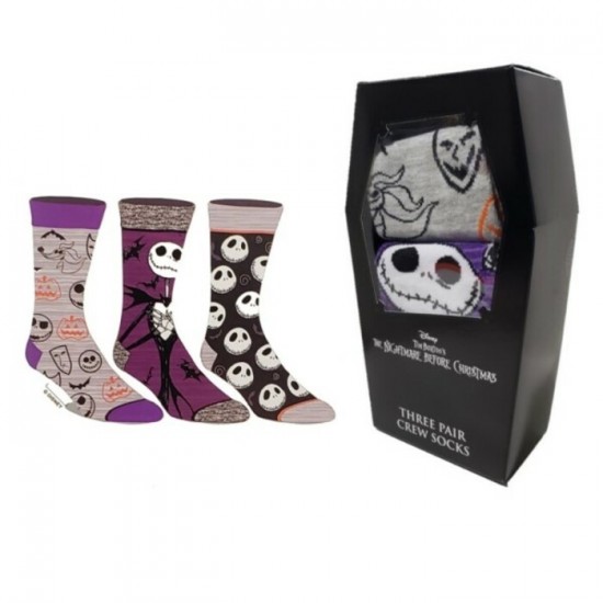 L'Étrange Noël de monsieur Jack  ensemble de 3 paires de bas pour homme
