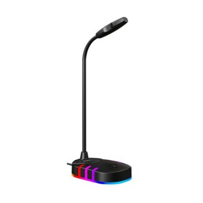 Microphone de jeu Omnidirectionnel , USB, Lumière RGB (XMC-02)