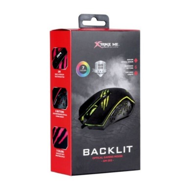 Souris de jeu optique rétroéclairée GM-203BK