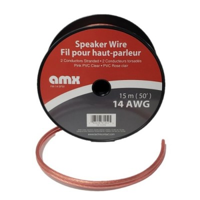 Câble pour haut-parleur 14 AWG (50' / 15m)