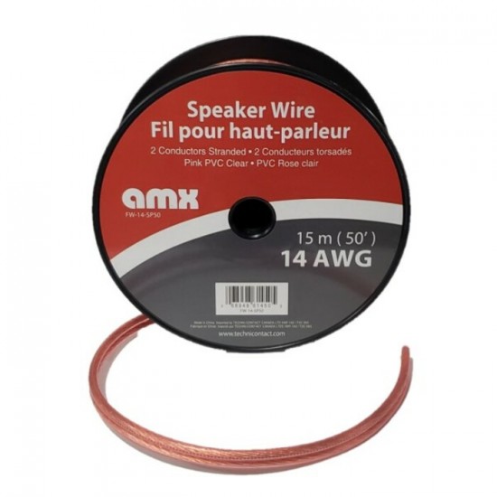 Câble pour haut-parleur 14 AWG (50' / 15m)