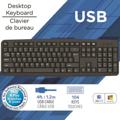 Clavier de bureau USB filaire KB555 de eLink