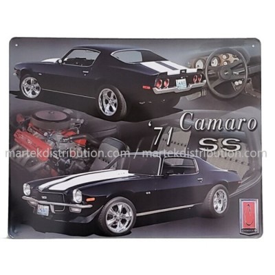 Enseigne Camaro SS 1971 en métal