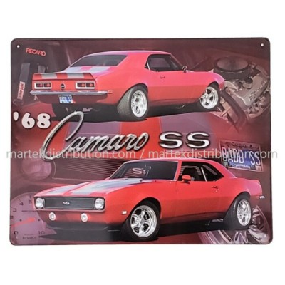 Enseigne Camaro SS 1968 en Métal