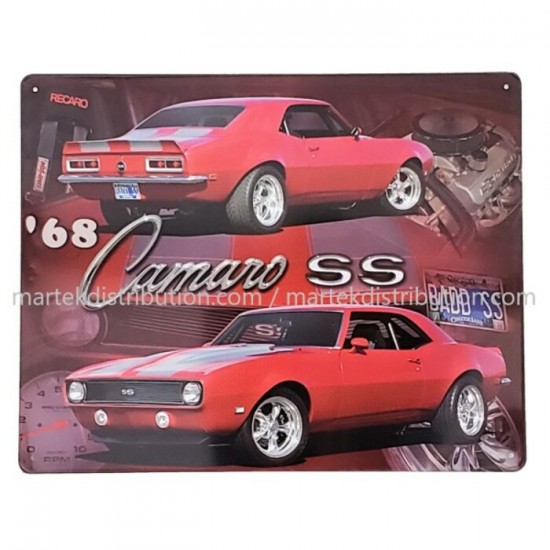 Enseigne Camaro SS 1968 en Métal