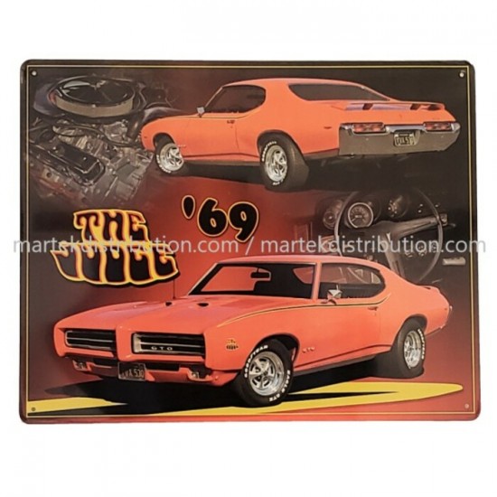 Enseigne Pontiac GTO Judge 1969 en Métal
