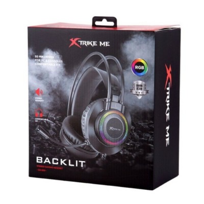 Casque de jeu stéréo rétroéclairé Xtrike Me GH-509