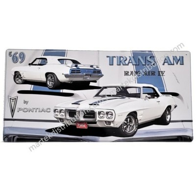 Enseigne Pontiac Trans Am 1969 en Métal 19