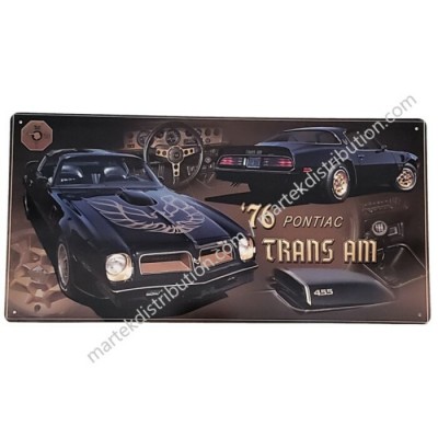 Enseigne Pontiac Trans Am 1976 en Métal 19