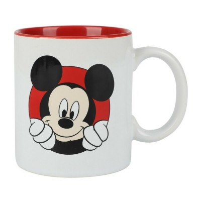 Tasse Mickey Mouse 16oz en céramique rouge et...