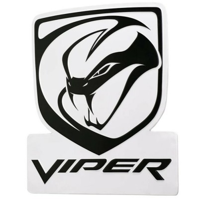 Enseigne Dodge Viper en Métal Embossé