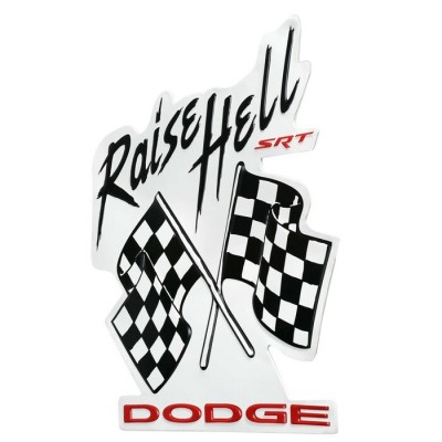 Enseigne Dodge en Métal Embossé Raise Hell SRT