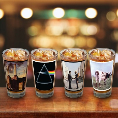 Ensemble PINK FLOYD de 4 verres de 16oz / Couvertures d'album