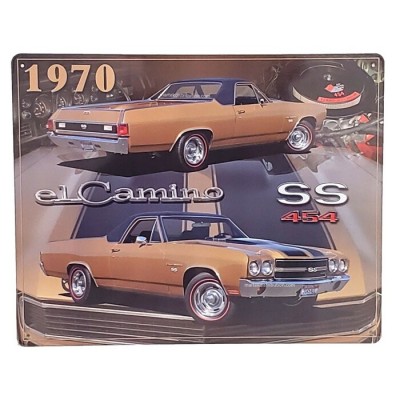 Enseigne Chevrolet El Camino SS 1970 en métal