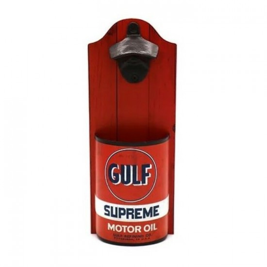 Ouvre-bouteille Canette d'huille Gulf Vintage