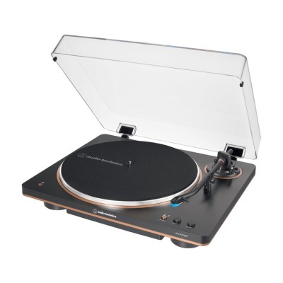 Table tournante à entraînement par courroie sans fil entièrement automatique AT-LP70XBT-BZ d'Audio-Technica