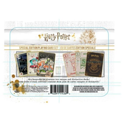 Jeu de Cartes Harry Potter Édition Spécial dans une boîte de métal