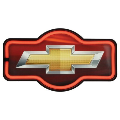 Enseigne Chevrolet au néon DEL (rouge) Logo