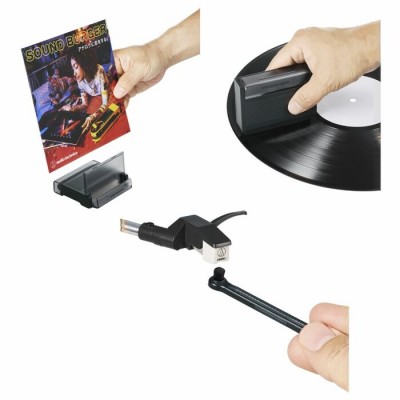 Ensemble d'entretien pour disques vinyle avec support de pochette d'Audio-Technica