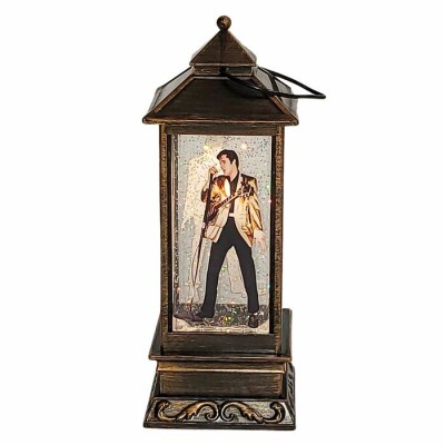 Lanterne Elvis Presley Lumineuse avec tourbillon de Paillettes