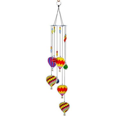 Carillon éolien métallique Montgolfière