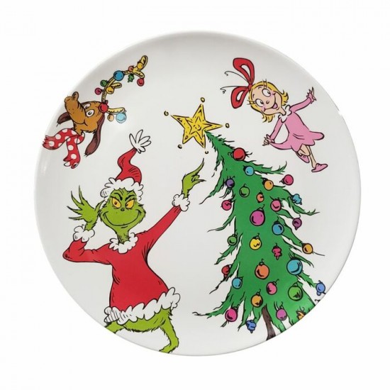 Assiette en mélamine 10" | Dr. Seuss – Le Grincheux