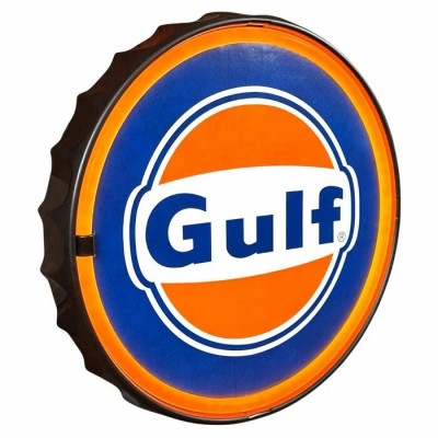 Enseigne GULF Ronde au néon DEL 