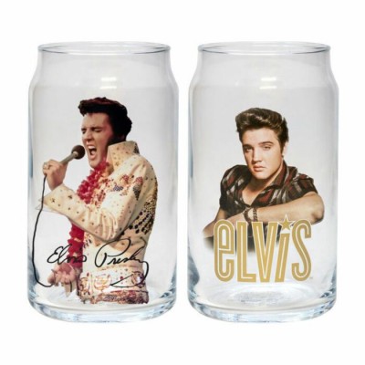Ensemble Elvis Presley de 2 verres de 16oz