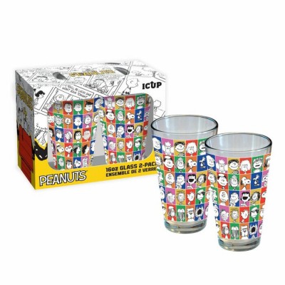 Ensemble Charlie Brown (Peanuts) de 2 verres Édition 75e anniversaire