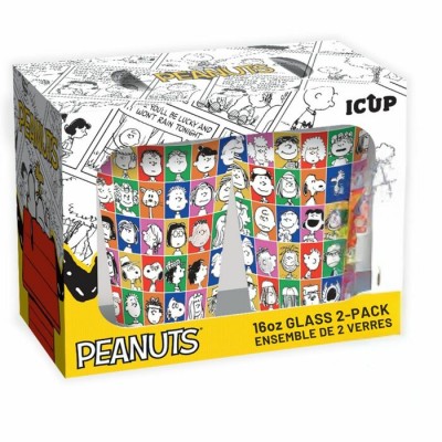 Ensemble Charlie Brown (Peanuts) de 2 verres Édition 75e anniversaire
