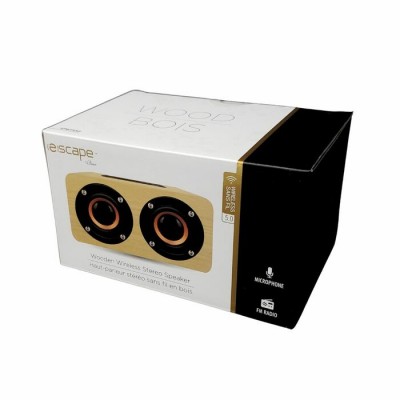 Haut-parleur stéréo sans fil en bois – ESCAPE PLATINUM SPBT552