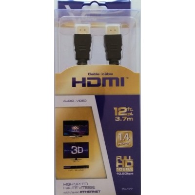 Câble HDMI 12 pieds / 3.7m / CV-177