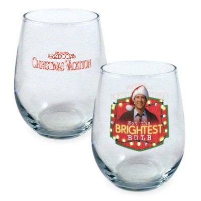 Ensemble de verres courbés Le sapin a des boules – Merry Clarkmas (4 verres / 621 ml)