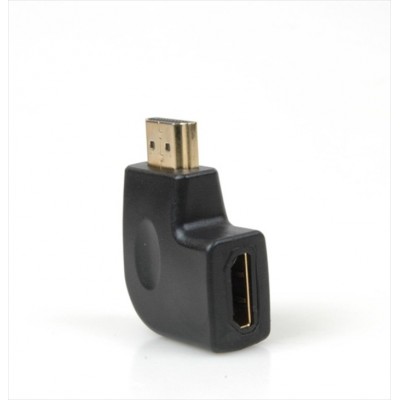 Adaptateur HDMI en 90° de côté, plaqué Or