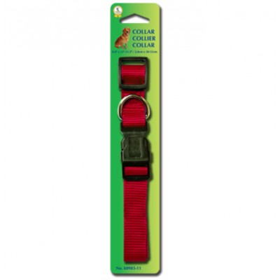 Collier pour chien en nylon rouge