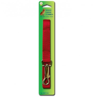 Laisse pour chien en nylon rouge