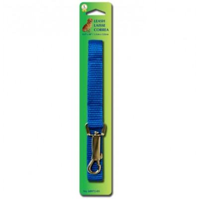 Laisse pour chien en nylon bleu