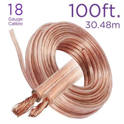 Câble pour haut-parleur 18-100'