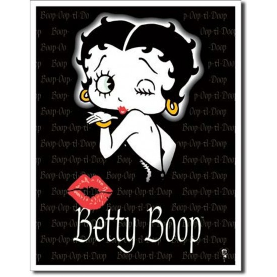 Enseigne Betty Boop en métal  /  Bec