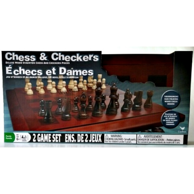 Jeu d'Échecs et Dames de luxe
