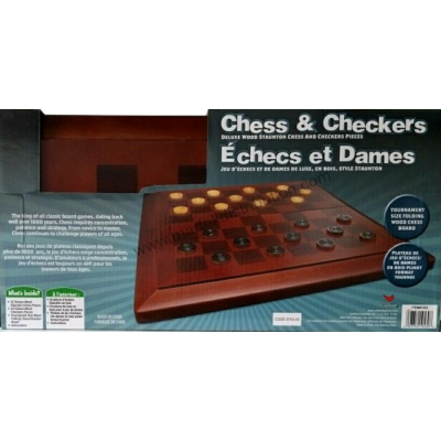 Jeu d'Échecs et Dames de luxe
