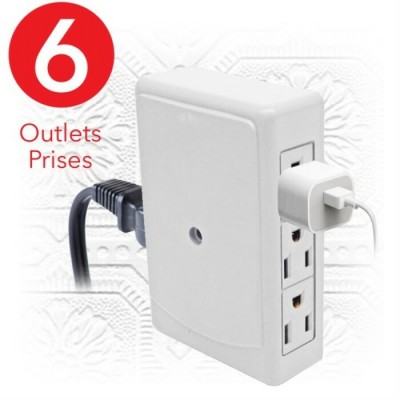 Multiprise électrique murale latérales EL-867