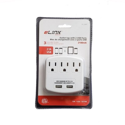 Prises électrique avec ports USB de chargement