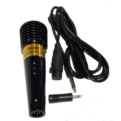 Microphone Dynamique et Unidirectionnel avec câble prise XLR et fiche1/4'' (6.5mm)