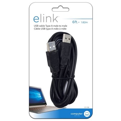 Câble USB 6' mâle à mâle CC-108