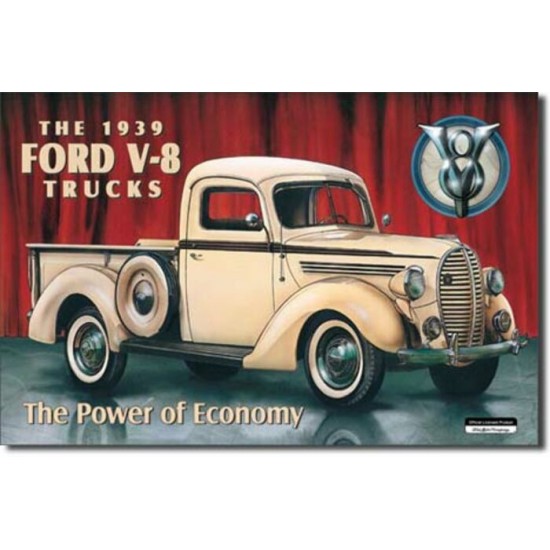 Enseigne Ford en métal / Pick-Up 1939