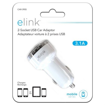 Chargeur à 2 prises USB pour voiture CAR-3905
