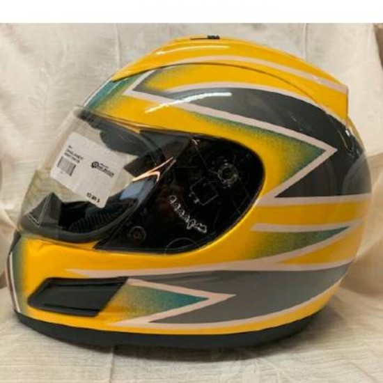 Casque Onix jaune et argent grandeur x-smal pour...